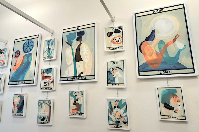 Mostra sui tarocchi di Elisabetta Reicher da Milonga Cornici