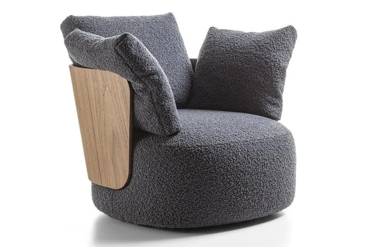 caminetto di design, poltrona porada