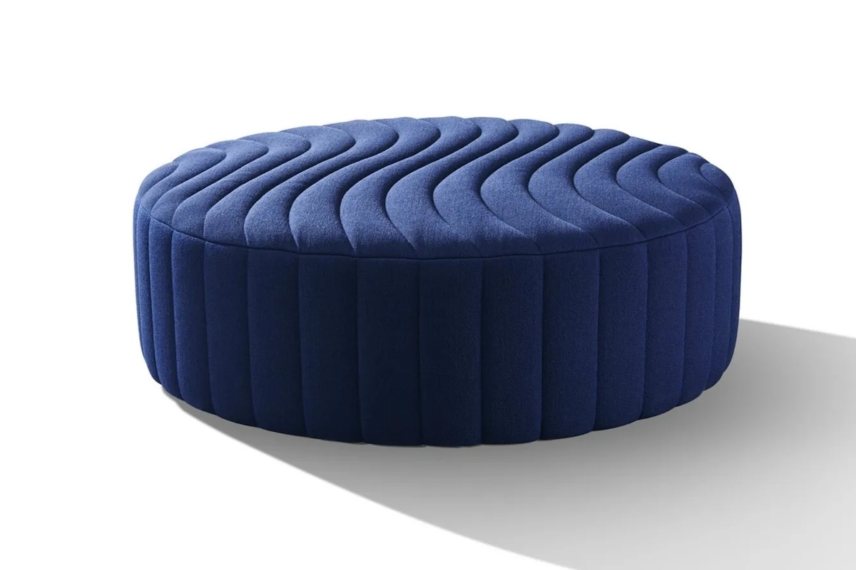 caminetto di design, pouf Wittmann