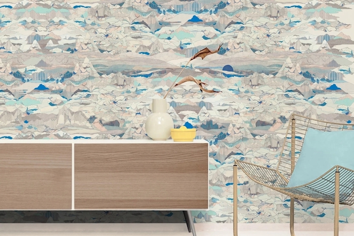 carta da parati Montagnes