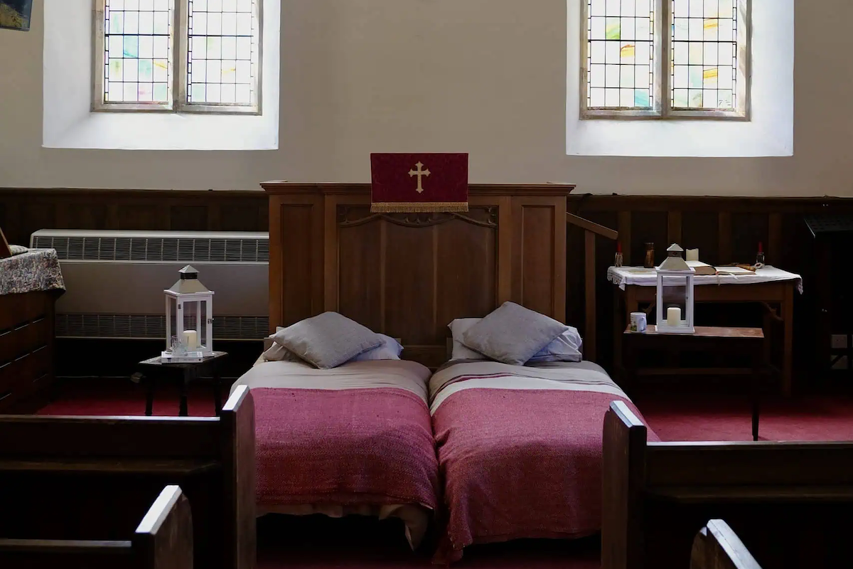 champing, chiesa di Arlington, Gloucester 