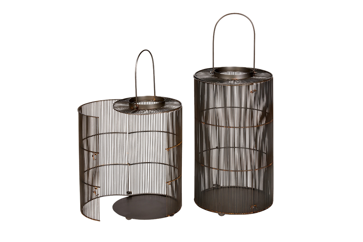 come arredare giardino inverno, lanterne Kazumi di Lambert