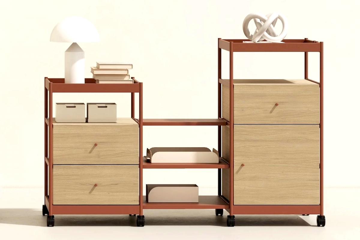 come arredare studio, scaffale Mizetto