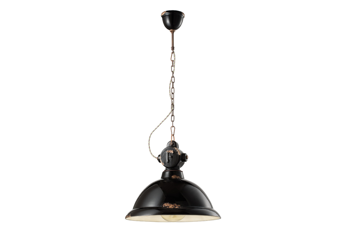 interior design newyorkese, lampada ferro luce