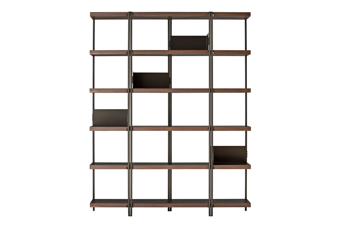 interior design newyorkese, libreria driade