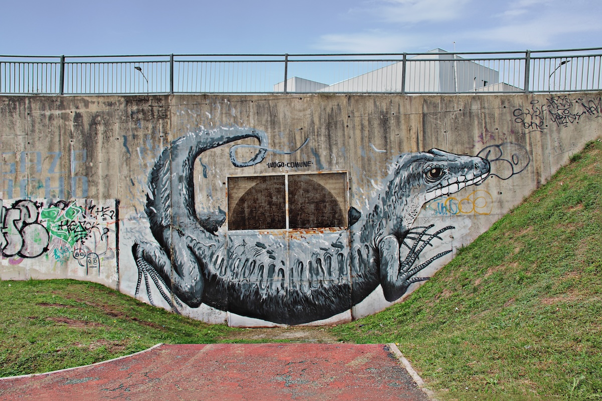 murales uroboro milano, maua
