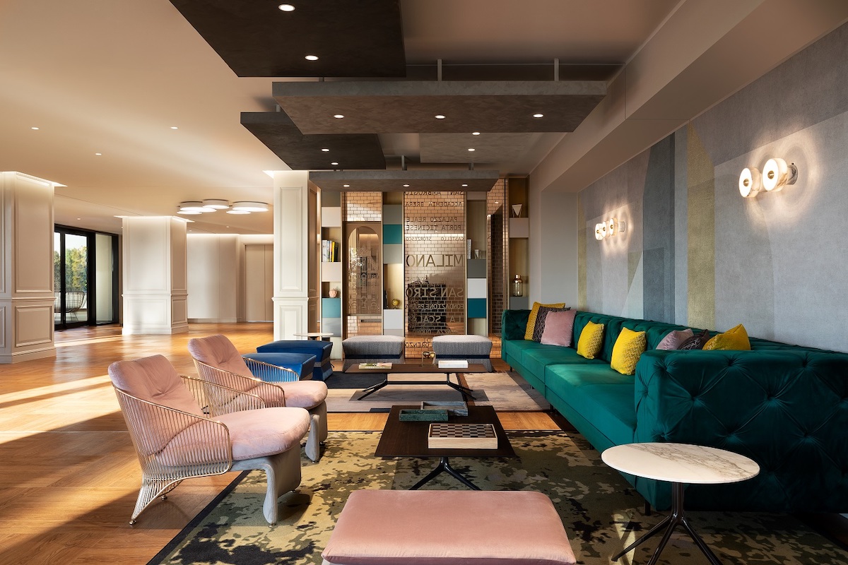 smart working Sheraton Milan San Siro Lobby