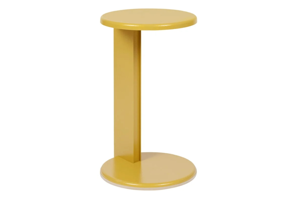 tendenza design giallo burro, lolly side table