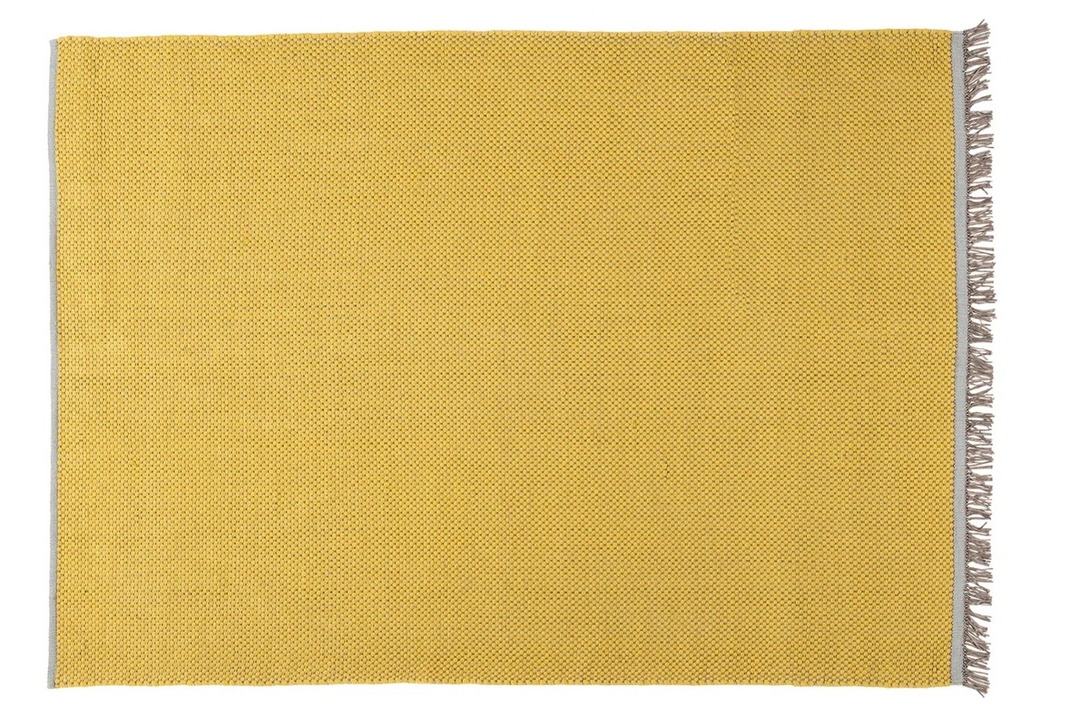 tendenza design giallo burro, tappeto karpeta