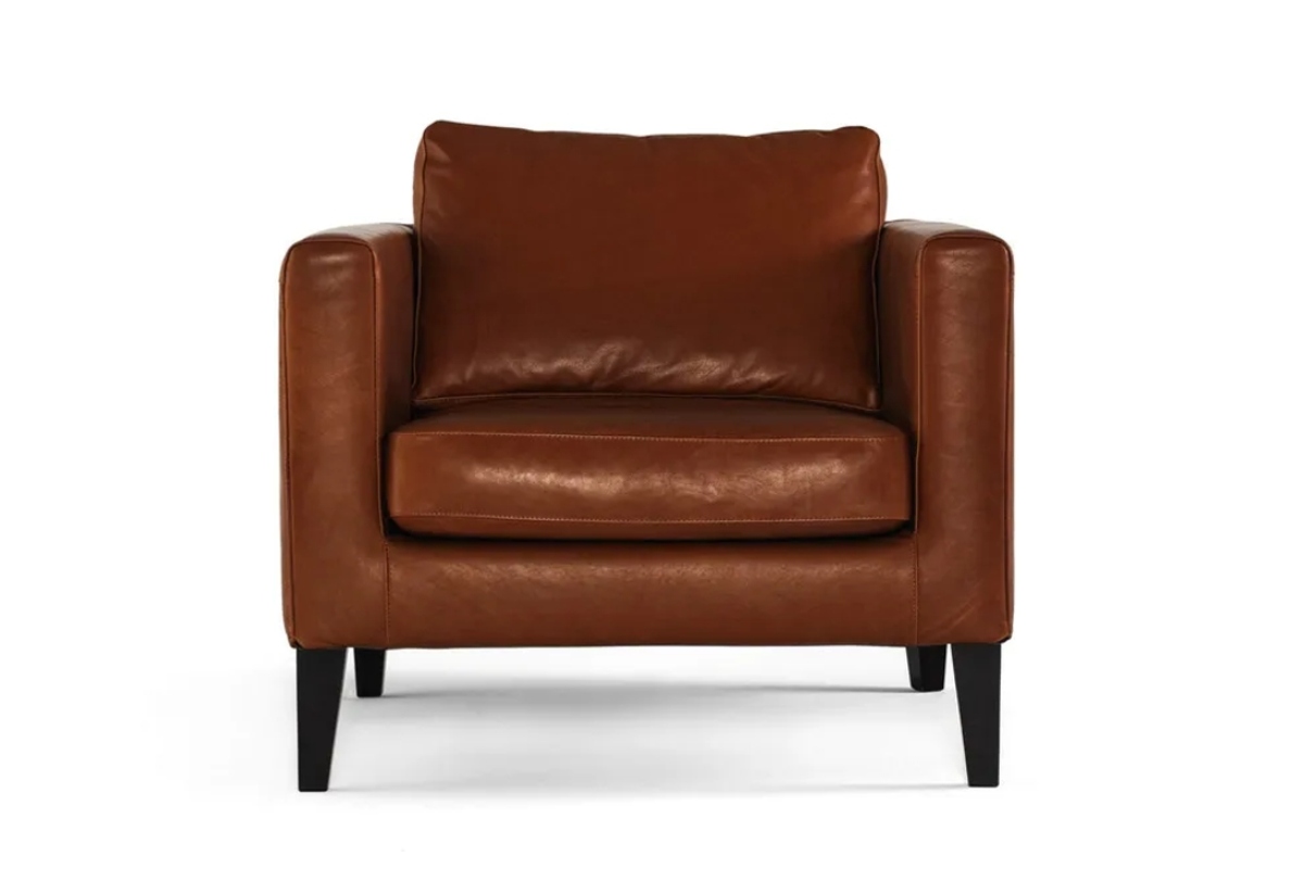 tendenza highlandcore, poltrona in pelle Prostoria